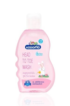 Kodomo Head to Toe Wash Pink Hanabaki - 200ml