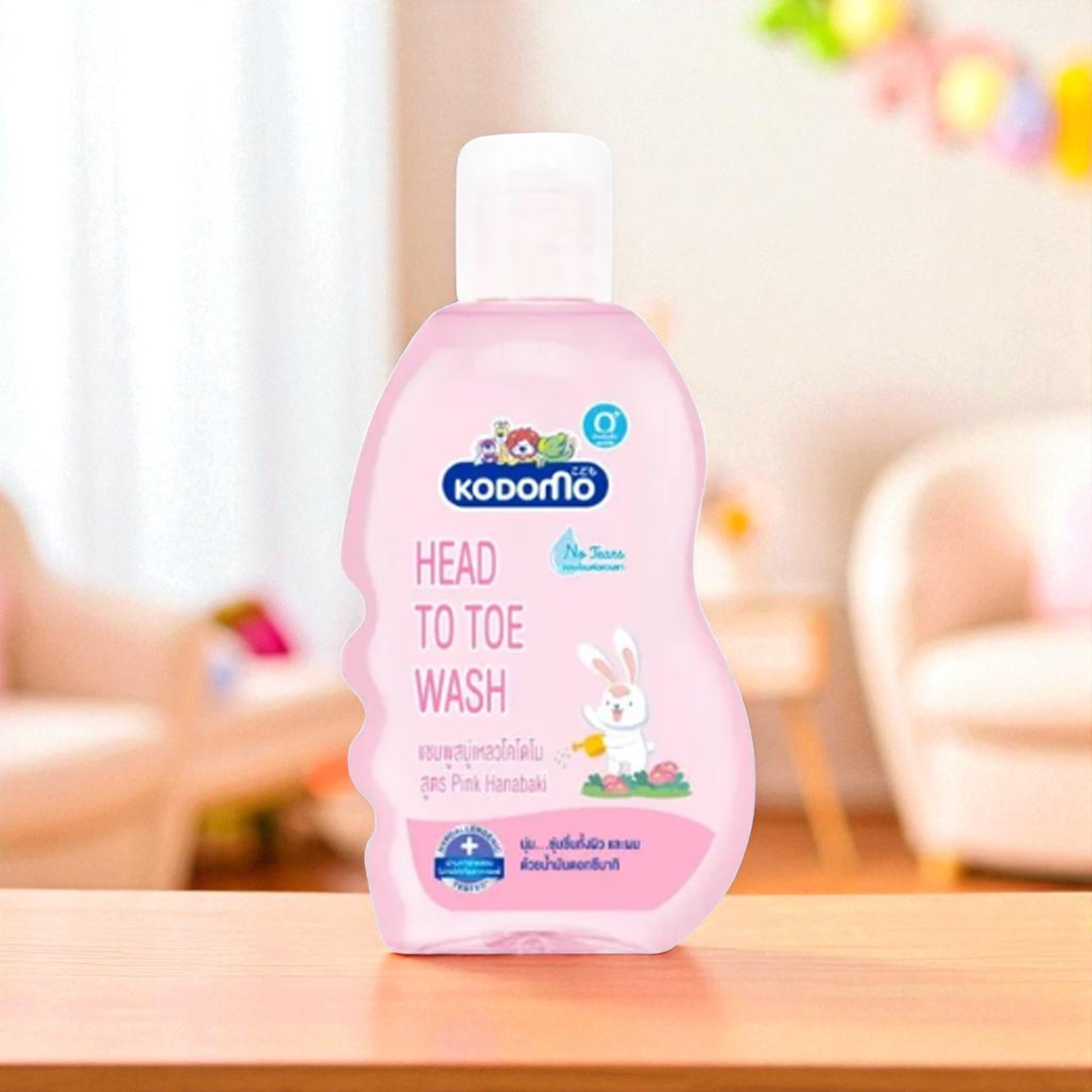 Kodomo Head to Toe Wash Pink Hanabaki - 200ml - Image 2